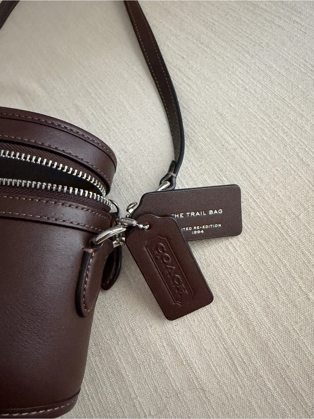 Coach Brown Leather Top-Handle Crossbody Bag